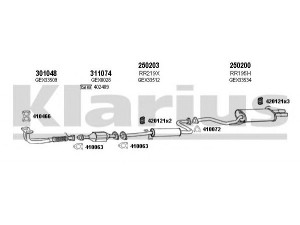 KLARIUS 120068E išmetimo sistema 
 Išmetimo sistema -> Išmetimo sistema, visa