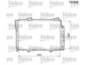 VALEO 731808 radiatorius, variklio aušinimas 
 Aušinimo sistema -> Radiatorius/alyvos aušintuvas -> Radiatorius/dalys
2025003203