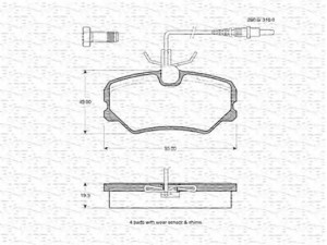 MAGNETI MARELLI 363702160532 stabdžių trinkelių rinkinys, diskinis stabdys 
 Techninės priežiūros dalys -> Papildomas remontas
95666894, 425095, 4251-07, 425107