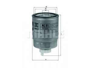 KNECHT KC 51 kuro filtras 
 Techninės priežiūros dalys -> Papildomas remontas
0000190640, 0000190642, 190640