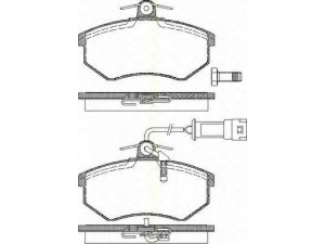 TRISCAN 8110 29987 stabdžių trinkelių rinkinys, diskinis stabdys 
 Techninės priežiūros dalys -> Papildomas remontas
853 698 151 E