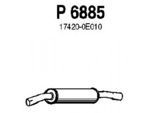 FENNO P6885 vidurinis duslintuvas 
 Išmetimo sistema -> Duslintuvas
17420-0E010