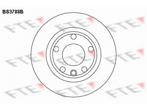 FTE BS3788B stabdžių diskas 
 Stabdžių sistema -> Diskinis stabdys -> Stabdžių diskas
701 615 301, 701 615 301 C
