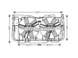 AVA QUALITY COOLING PE7515 ventiliatorius, radiatoriaus 
 Aušinimo sistema -> Oro aušinimas
125305, 125309, 125443, 1308E9