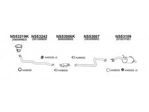 VENEPORTE 530173 išmetimo sistema 
 Išmetimo sistema -> Išmetimo sistema, visa