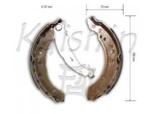 KAISHIN K6737 stabdžių trinkelių komplektas 
 Techninės priežiūros dalys -> Papildomas remontas
MN186120