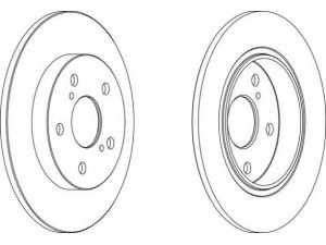 FERODO DDF1645 stabdžių diskas 
 Stabdžių sistema -> Diskinis stabdys -> Stabdžių diskas
4243102170, 4343112280