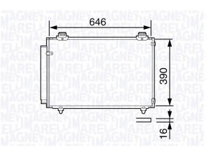 MAGNETI MARELLI 350203692000 kondensatorius, oro kondicionierius