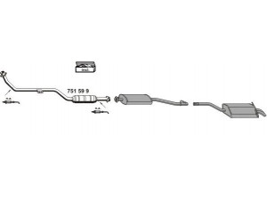 ERNST 040967 išmetimo sistema 
 Išmetimo sistema -> Išmetimo sistema, visa