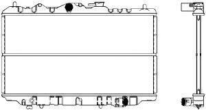 SAKURA  Automotive 1300-0114 radiatorius, variklio aušinimas