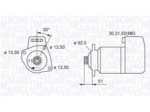 MAGNETI MARELLI 063524160110 starteris 
 Elektros įranga -> Starterio sistema -> Starteris
1516763R, 4784745, 4784745, 04784745