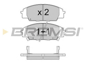 BREMSI BP3077 stabdžių trinkelių rinkinys, diskinis stabdys 
 Techninės priežiūros dalys -> Papildomas remontas
45022S0A940, 45022S0A941, 45022S0A942