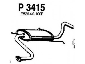 FENNO P3415 vidurinis duslintuvas 
 Išmetimo sistema -> Duslintuvas
E525-40-100D, E525-40-100F, E526-40-100B