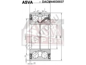 ASVA DACM44830037 rato guolis 
 Ašies montavimas/vairavimo mechanizmas/ratai -> Rato stebulė/montavimas -> Rato guolis