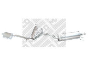 MAPCO 30049 vidurinis / galinis duslintuvas 
 Išmetimo sistema -> Duslintuvas
46 472 762, 46 472 763, 46 768 049