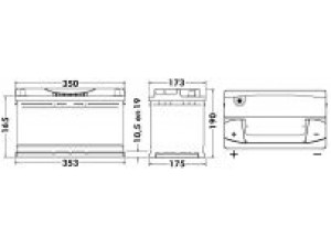 EXIDE EX20 starterio akumuliatorius; starterio akumuliatorius
46 227 870