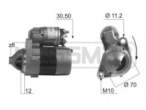 MESSMER 220404 starteris 
 Elektros įranga -> Starterio sistema -> Starteris
23300-1F770, 23300-1F771, 23300-1F772