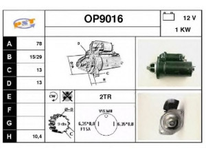 SNRA OP9016 starteris
1202004, 1202108