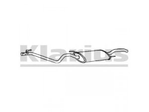 KLARIUS 260576 galinis duslintuvas 
 Išmetimo sistema -> Duslintuvas
1H9253609D, 1H9253609D, 1H9253609D