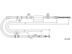 CABOR 10.5236 trosas, stovėjimo stabdys
GVC902387, SPB000340, GVC902387
