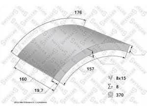 STELLOX 85-00965-SX stabdžių antdėklo rinkinys, būgninis stabdys
3024210310, 3024210510, 3024210610