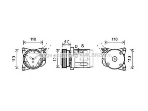 AVA QUALITY COOLING CTK036 kompresorius, oro kondicionierius 
 Oro kondicionavimas -> Kompresorius/dalys
4803240, 4803455, 4813544, 93743411