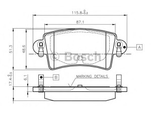 BOSCH 0 986 TB2 401 stabdžių trinkelių rinkinys, diskinis stabdys 
 Techninės priežiūros dalys -> Papildomas remontas
4406000QAE, 77012 06763, 1605982