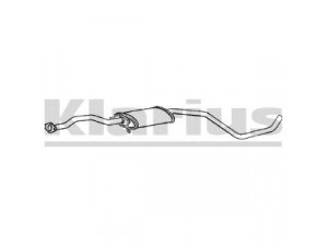 KLARIUS 260596 vidurinis duslintuvas 
 Išmetimo sistema -> Duslintuvas
1010966