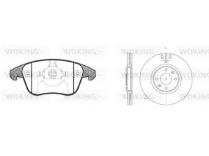 WOKING 813493.00 stabdžių rinkinys, diskiniai stabdžiai 
 Stabdžių sistema -> Diskinis stabdys -> Stabdžių remonto rinkinys