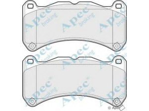 APEC braking PAD1666 stabdžių trinkelių rinkinys, diskinis stabdys
044650W120