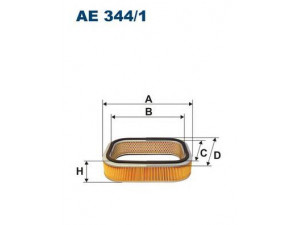 FILTRON AE344/1 oro filtras 
 Techninės priežiūros dalys -> Techninės priežiūros intervalai
415, 17220PC6000, 17220PC6660, 17220PC6663