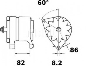 MAHLE ORIGINAL MG 541 kintamosios srovės generatorius
3823 653 M1, 381133, 381133