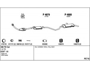 FENNO PE718 išmetimo sistema 
 Išmetimo sistema -> Išmetimo sistema, visa