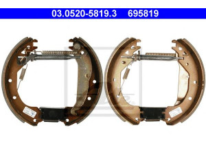 ATE 03.0520-5819.3 stabdžių trinkelių komplektas 
 Techninės priežiūros dalys -> Papildomas remontas