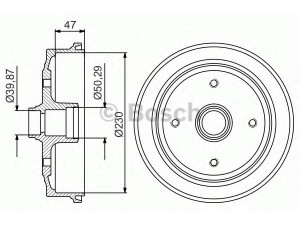 BOSCH 0 986 477 176 stabdžių būgnas 
 Stabdžių sistema -> Būgninis stabdys -> Stabdžių būgnas
111 405 615 B, 111 405 615 D