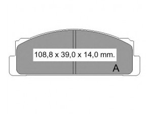 VEMA 831570 stabdžių trinkelių rinkinys, diskinis stabdys
082049230B, 853249230A, VBP209