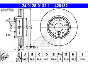 ATE 24.0128-0132.1 stabdžių diskas 
 Dviratė transporto priemonės -> Stabdžių sistema -> Stabdžių diskai / priedai
40206-00QAE, 40206-00QAF, 40206-00QAG