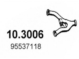 ASSO 10.3006 išleidimo kolektorius 
 Išmetimo sistema -> Išmetimo vamzdžiai
95537118