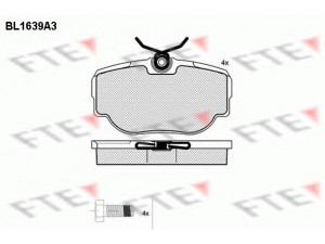 FTE BL1639A3 stabdžių trinkelių rinkinys, diskinis stabdys 
 Techninės priežiūros dalys -> Papildomas remontas
SFP100470, SFP100490, SFP500130