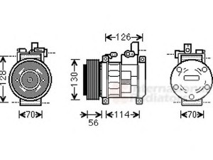 VAN WEZEL 0700K062 kompresorius, oro kondicionierius 
 Oro kondicionavimas -> Kompresorius/dalys
4677205L