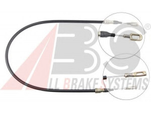 A.B.S. K11586 trosas, stovėjimo stabdys 
 Stabdžių sistema -> Valdymo svirtys/trosai
31043904