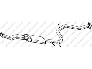 BOSAL 283-767 vidurinis duslintuvas 
 Išmetimo sistema -> Duslintuvas
OK20140300C, OK23N40300C