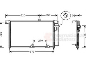 VAN WEZEL 81005033 kondensatorius, oro kondicionierius 
 Oro kondicionavimas -> Kondensatorius
68411-06550, 6841106550