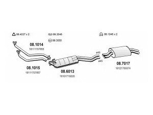 ASSO ART0335 išmetimo sistema 
 Išmetimo sistema -> Išmetimo sistema, visa