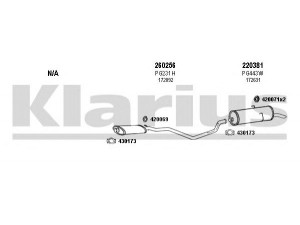KLARIUS 630238E išmetimo sistema 
 Išmetimo sistema -> Išmetimo sistema, visa