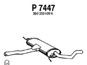 FENNO P7447 vidurinis duslintuvas 
 Išmetimo sistema -> Duslintuvas
3B0253409AD, 3B0253409AM, 3B0253409AR