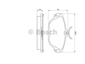 BOSCH 0 986 424 016 stabdžių trinkelių rinkinys, diskinis stabdys 
 Techninės priežiūros dalys -> Papildomas remontas