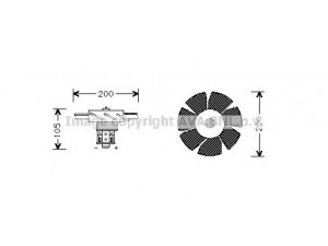 AVA QUALITY COOLING RT7518 elektrovariklis, vidinis pūtiklis 
 Šildymas / vėdinimas -> Orpūtė/dalys