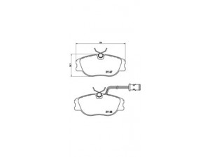 BREMBO P 23 041 stabdžių trinkelių rinkinys, diskinis stabdys 
 Techninės priežiūros dalys -> Papildomas remontas
0060760121, 60735630, 60743417