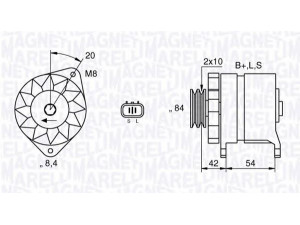 MAGNETI MARELLI 063532604010 kintamosios srovės generatorius 
 Elektros įranga -> Kint. sr. generatorius/dalys -> Kintamosios srovės generatorius
37300-42620, 37300-42621